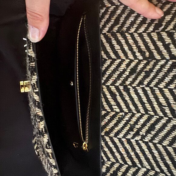 Anine Bing Nico Purse / Handbag - Fishbone / Herringbone (new w/o tags attached) - Picture 5 of 6